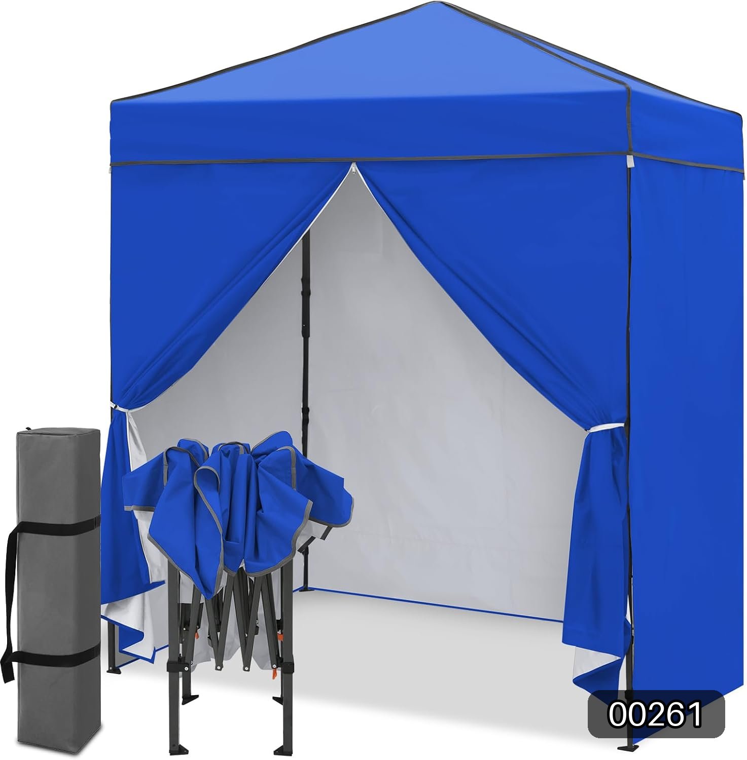 EAGLE PEAK 6x4 Instant Pop Up Canopy Tent with 4 Sidewalls, Blue | Small.. #R070