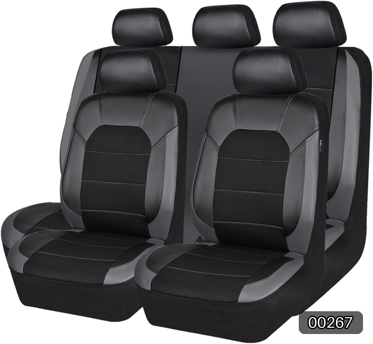 CAR PASS Leather Seat Covers, Automotive Sport Car Seat Cover Super 5mm... #R022