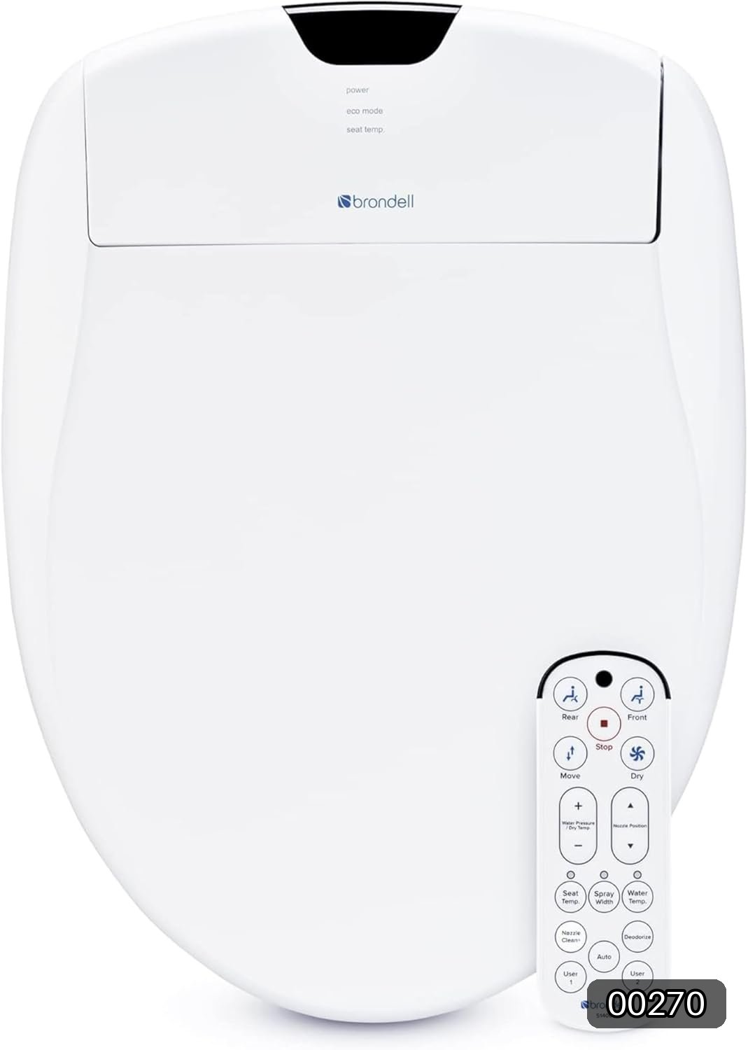 Brondell Bidet Toilet Seat S1400, Smart Toilet Seat, Dual #R06