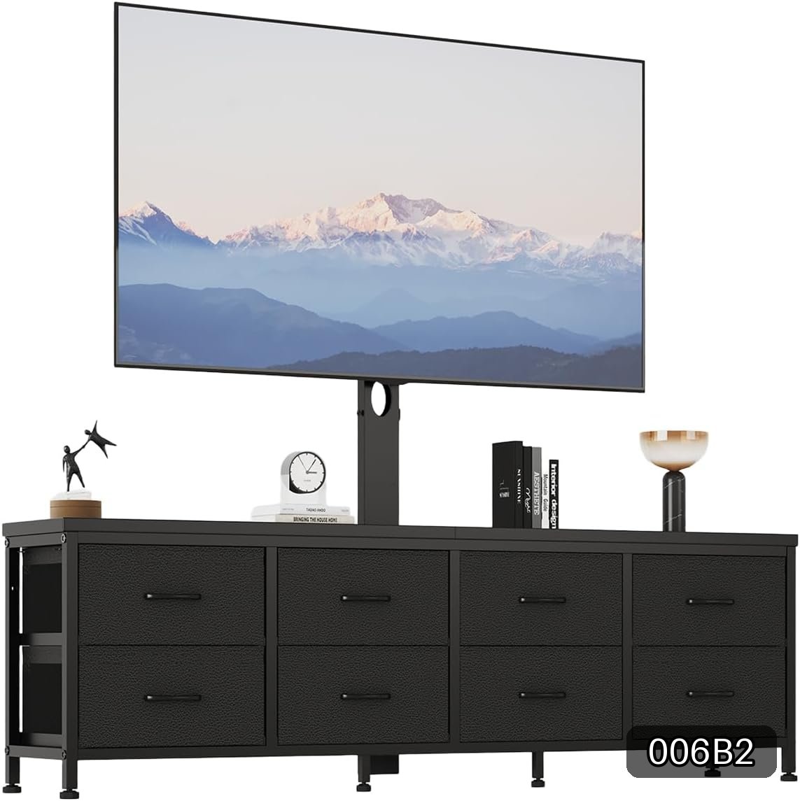 63-Inch TV Stand with Mount and 8 Drawers for TVs Up to 75 Inches #R070